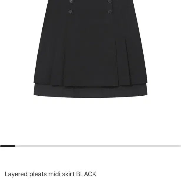 [BUNJANG] MICHAA Layered Pleats Midi Skirt Black / 미세키서울 Layered pleats midi skirt BLACK 1
