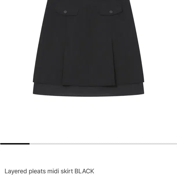 [BUNJANG] MICHAA Layered Pleats Midi Skirt Black / 미세키서울 Layered pleats midi skirt BLACK 1