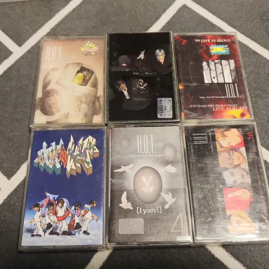 [BUNJANG] H.O.T. Moon Hee-jun Cassette Tape Bundle Set / H.O.T , 문희춘 카세트테이프 6개