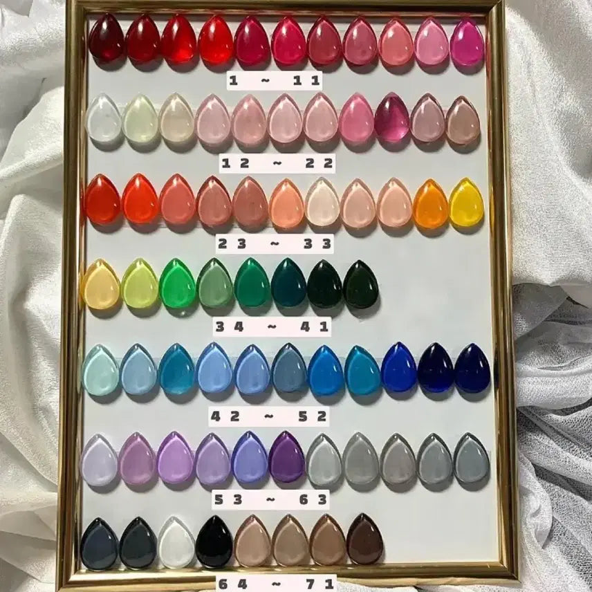 [BUNJANG] Sharon Blanc Nail Tip Set / *할인가* 별 실버볼 네일팁 / 14종 쉐입 / 71종 컬러