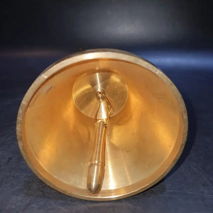 [BUNJANG] Brass Trident Auspicious Pattern Handbell / 황동 삼지창 길상문 요령