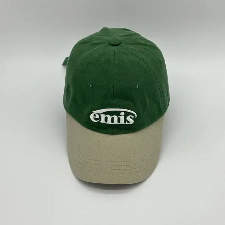 [SOLD OUT] [F] emis 이미스 로고 그린 베이지 볼캡 모자