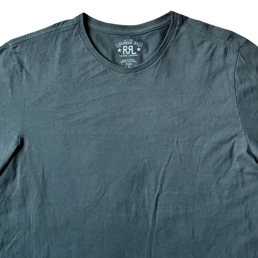 [BUNJANG] RRL Basic Round Neck Short Sleeve T-shirt / RRL 더블알엘 베이직 라운드넥 반팔 티셔츠