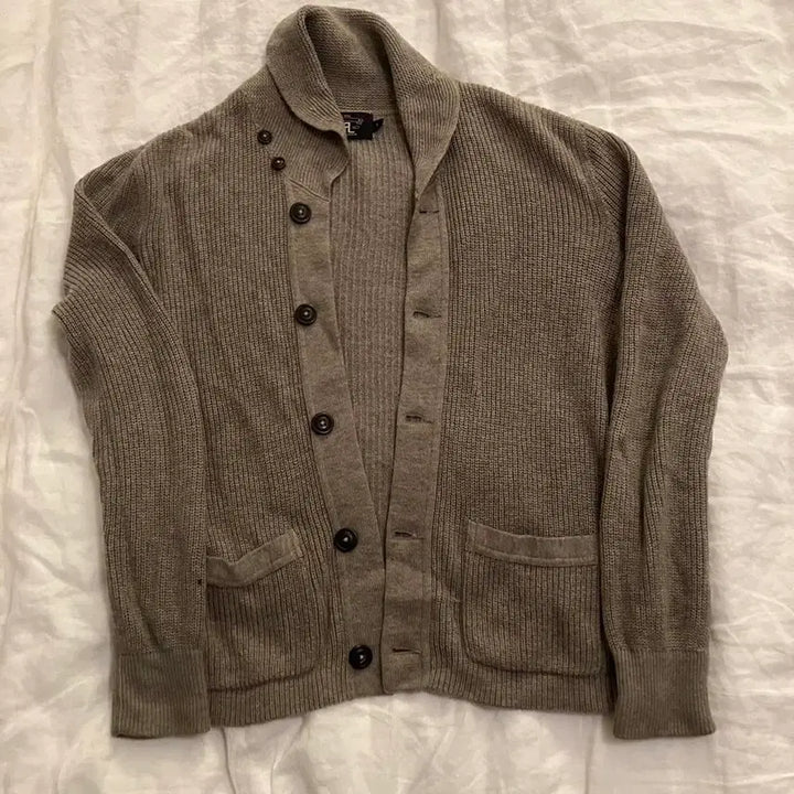 [BUNJANG] RRL Shawl Collar Button Knit Cardigan / RRL 더블알엘 숄칼라 버튼 니트 가디건