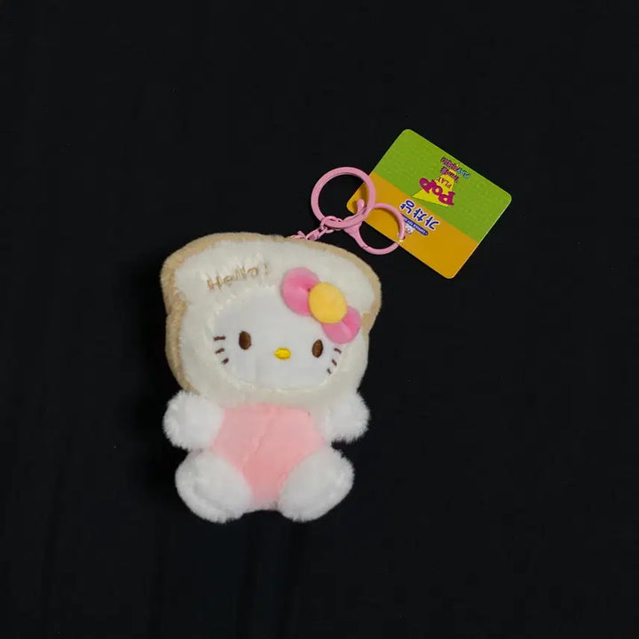[BUNJANG] Hello Kitty Toast Bread Keyring / [새상품] 헬로키티 식빵 키링