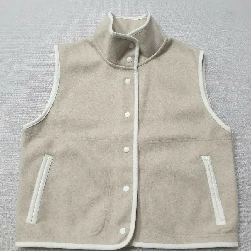 [SOLD OUT] 탑텐 아이보리 버튼업 조끼 베스트 여성85