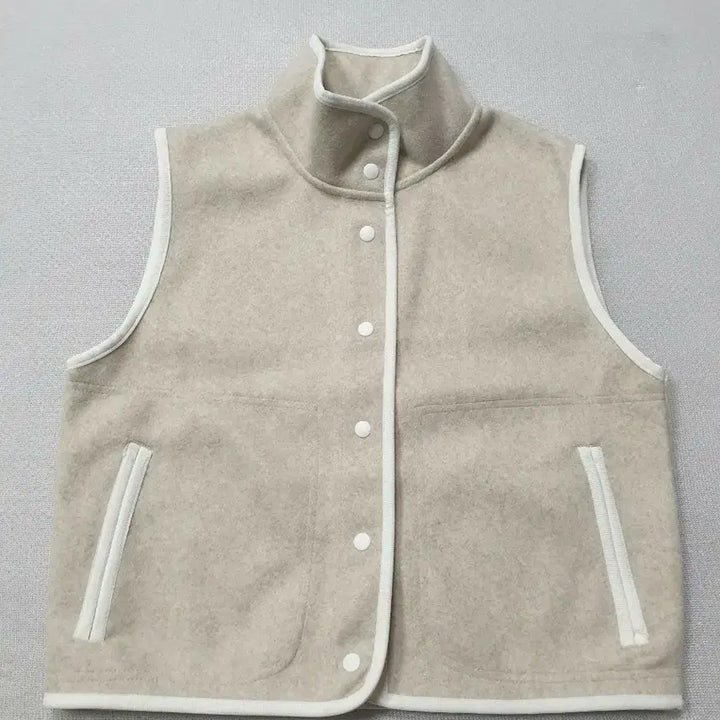 [SOLD OUT] 탑텐 아이보리 버튼업 조끼 베스트 여성85