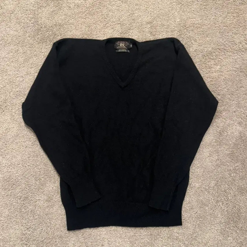 [BUNJANG] RRL V-Neck Knit Sweater / RRL 더블알엘 브이넥 니트 스웨터
