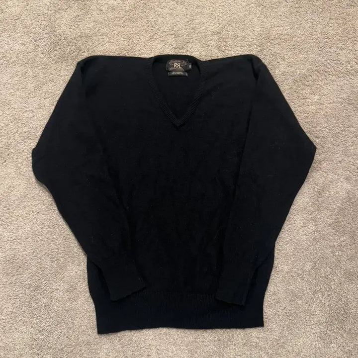 [BUNJANG] RRL V-Neck Knit Sweater / RRL 더블알엘 브이넥 니트 스웨터