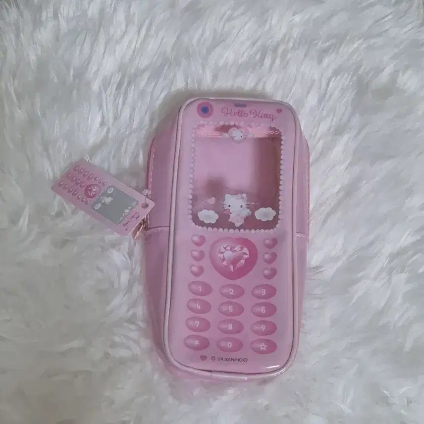 [BUNJANG] Yumemiru Kitty PVC Phone Pouch / 유메미루 키티 휴대폰 파우치