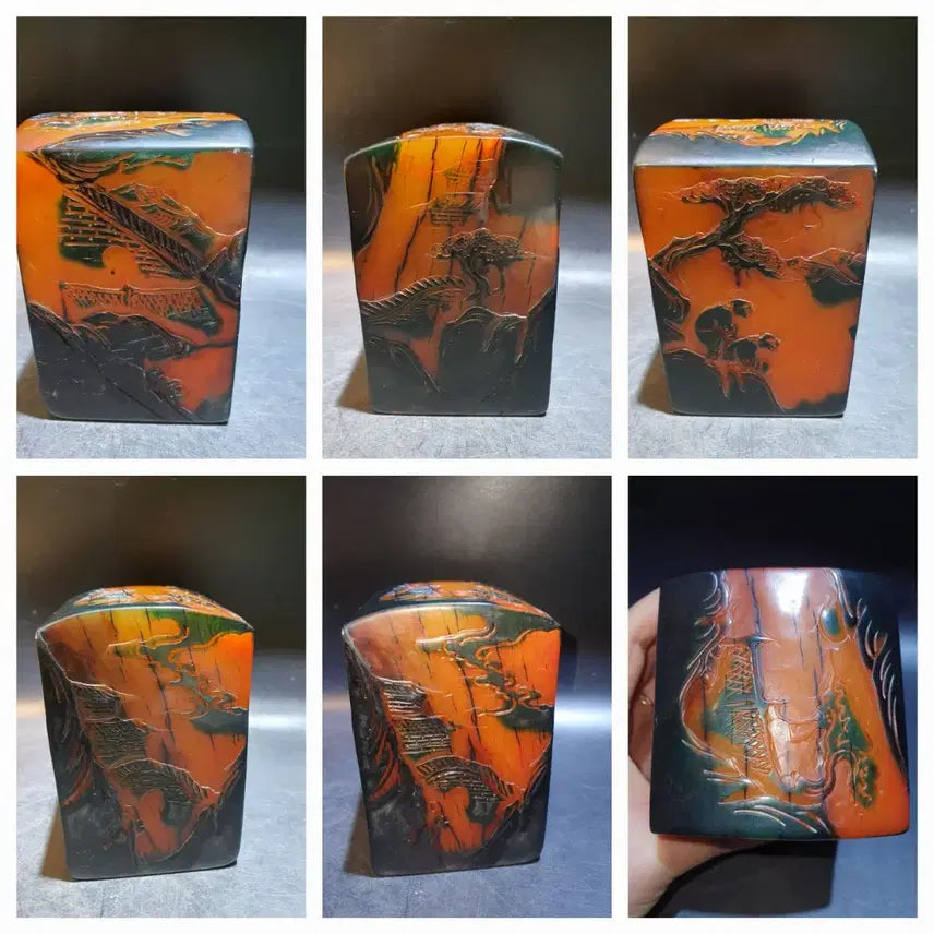[BUNJANG] Susanseok Landscape and Figure Seal / 수산석 산수 인물도 낙관