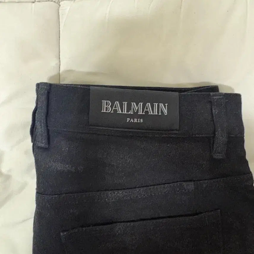 [SOLD OUT] (정품) Balmain 발망 코팅 바이커진 32 코팅데님팬츠