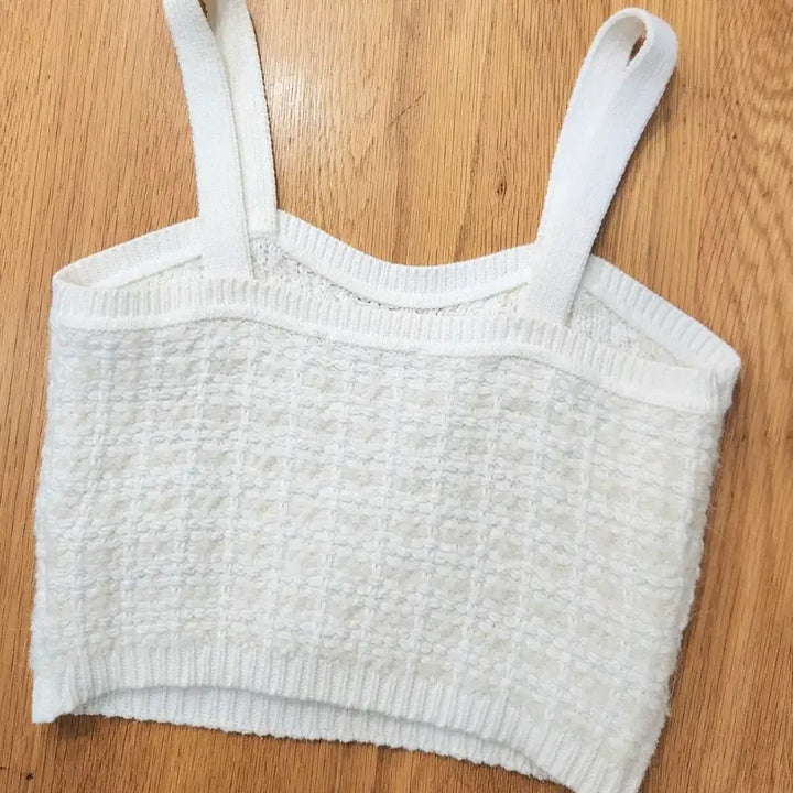[SOLD OUT] 마쥬 트위드 니트 뷔스티에
