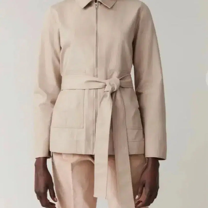 [BUNJANG] COS Cotton Short Trench Coat Beige Jacket / COS 코스 코튼 숏트렌치 코트 베이지 하프자켓 유틸리티포켓벨트바스락야상
