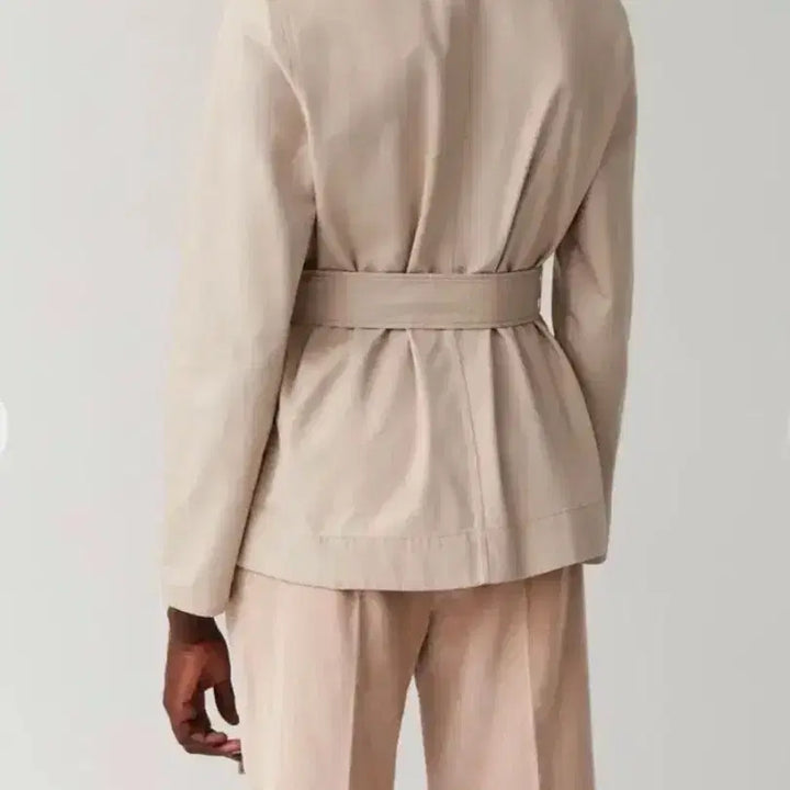 [BUNJANG] COS Cotton Short Trench Coat Beige Jacket / COS 코스 코튼 숏트렌치 코트 베이지 하프자켓 유틸리티포켓벨트바스락야상