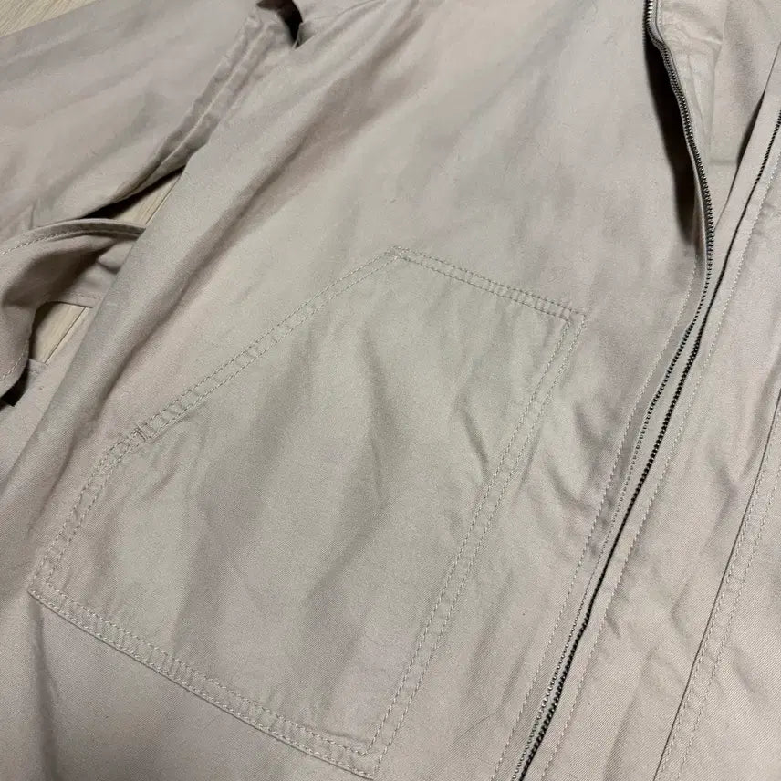 [BUNJANG] COS Cotton Short Trench Coat Beige Jacket / COS 코스 코튼 숏트렌치 코트 베이지 하프자켓 유틸리티포켓벨트바스락야상