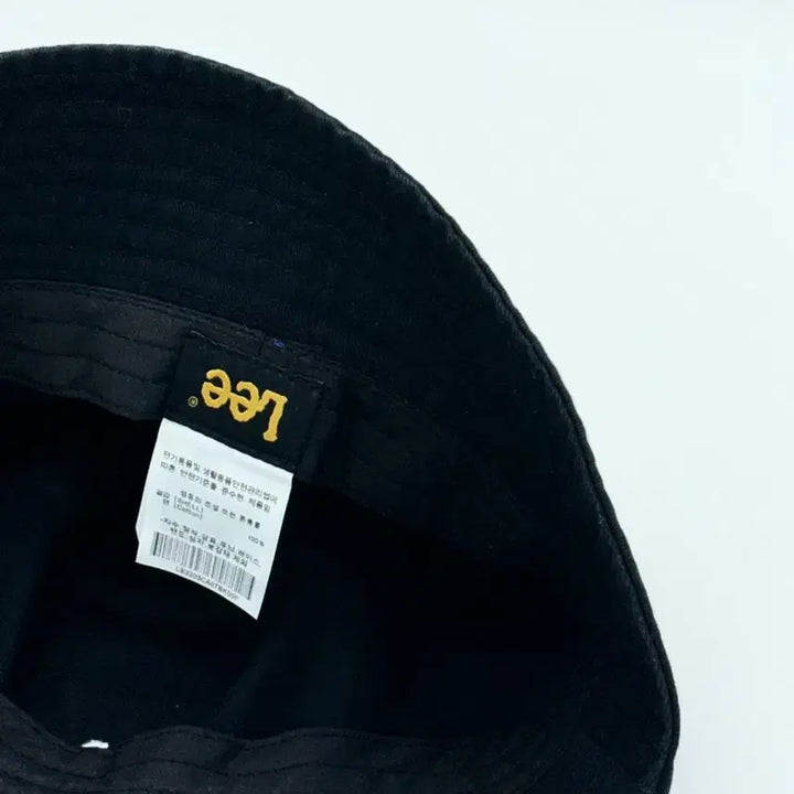 [BUNJANG] Lee Logo Black Bucket Hat / [M] Lee 리 로고 블랙 버킷햇 모자