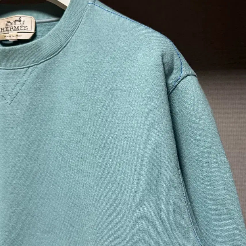 [BUNJANG] Hermes Zipper Pocket Sweatshirt Blue M / 에르메스 지퍼 포켓 맨투맨 블루 M