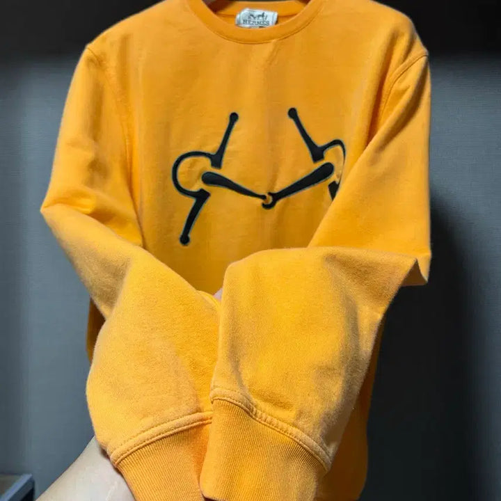 [BUNJANG] Hermès Graphic Print Crew Neck L / 에르메스 그래픽 프린트 크루넥 L