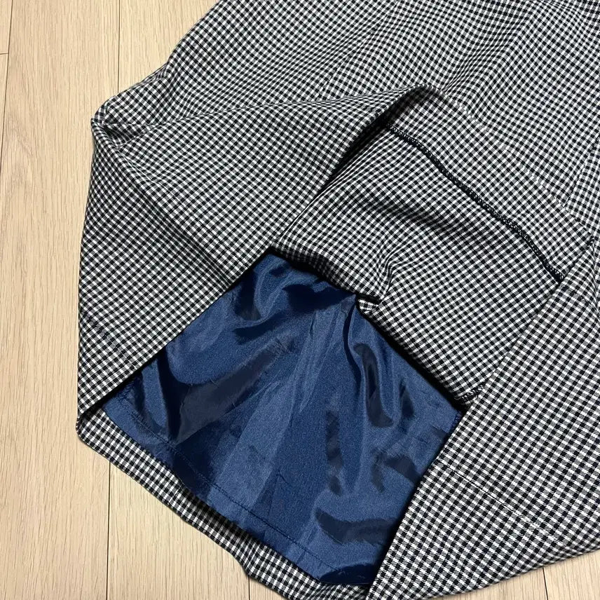 [BUNJANG] Beanpole Gingham Check Puff Sleeve Dress / 빈폴 반팔 퍼프 소매 깅엄체크 원피스 하객룩 소개팅룩 나들이룩 여행룩