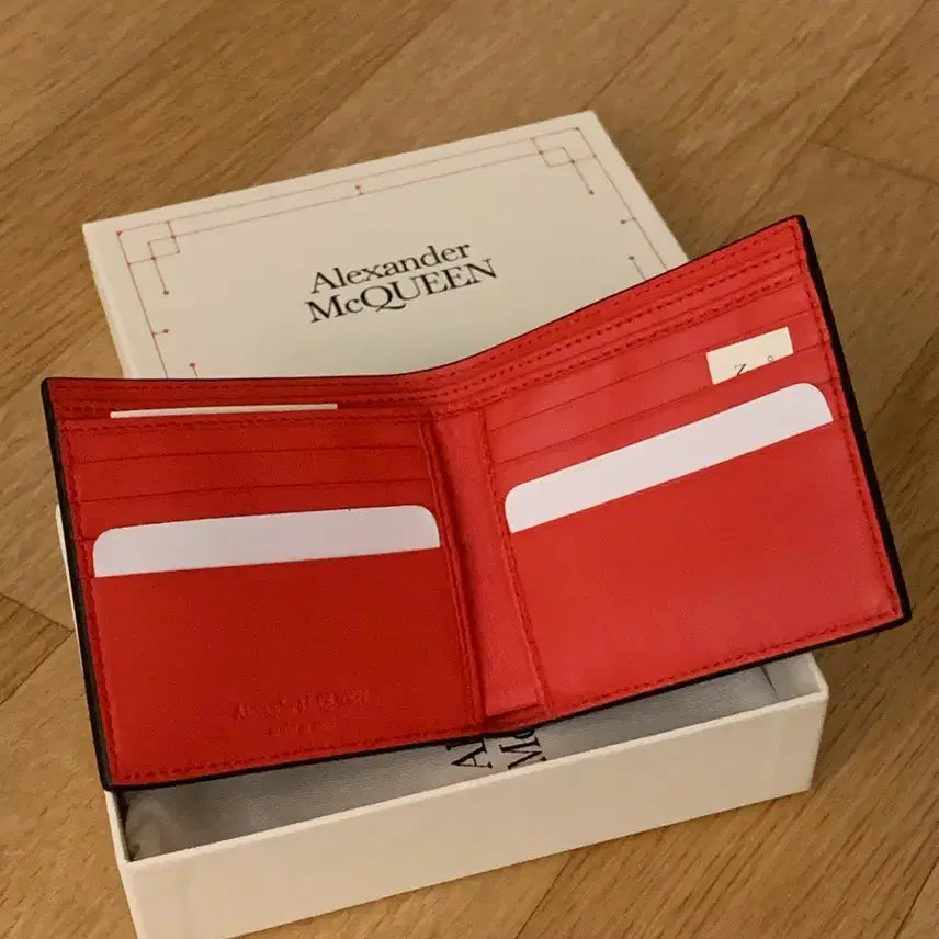 [BUNJANG] Alexander McQueen Leather Wallet / 알렉산더맥퀸 남성 가죽 지갑 (미개봉 새상품)