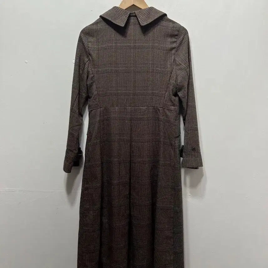[BUNJANG] Studio Check Long Coat F / studio  체크 롱 코트 새상품 F