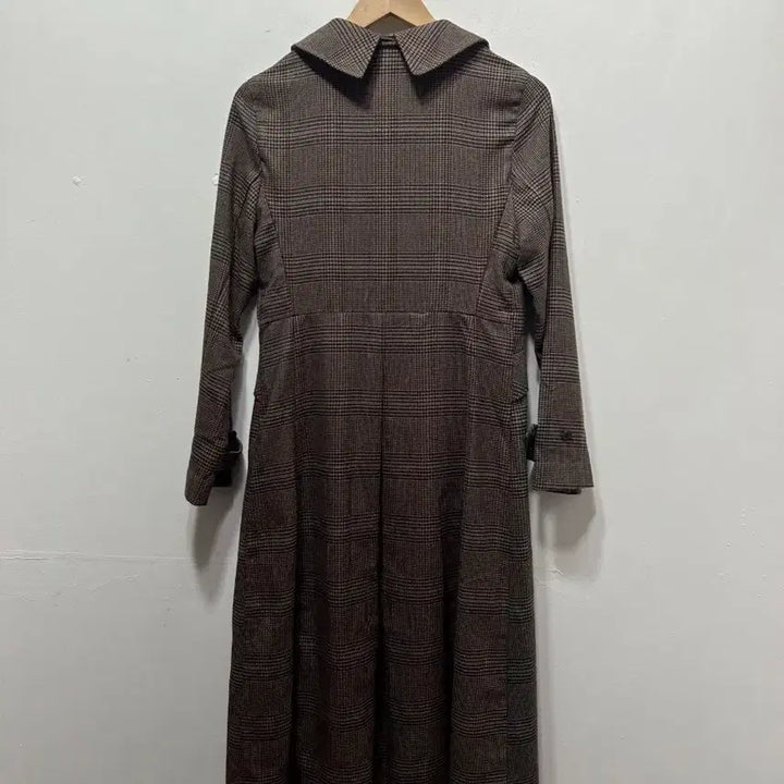 [BUNJANG] Studio Check Long Coat F / studio  체크 롱 코트 새상품 F