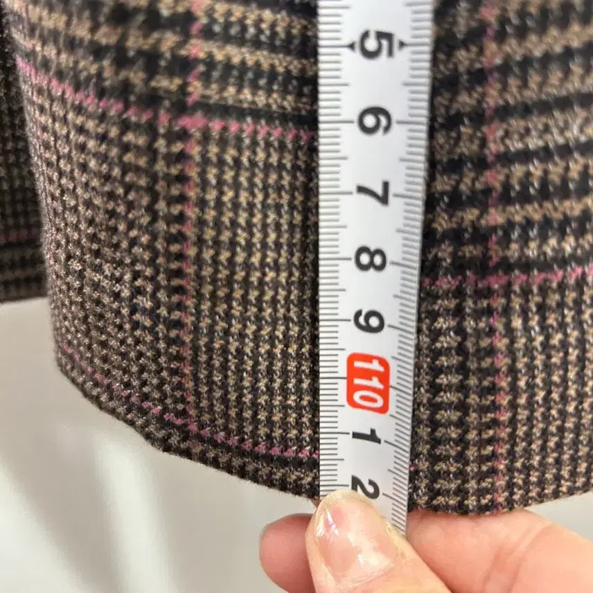 [BUNJANG] Studio Check Long Coat F / studio  체크 롱 코트 새상품 F