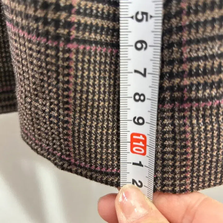 [BUNJANG] Studio Check Long Coat F / studio  체크 롱 코트 새상품 F