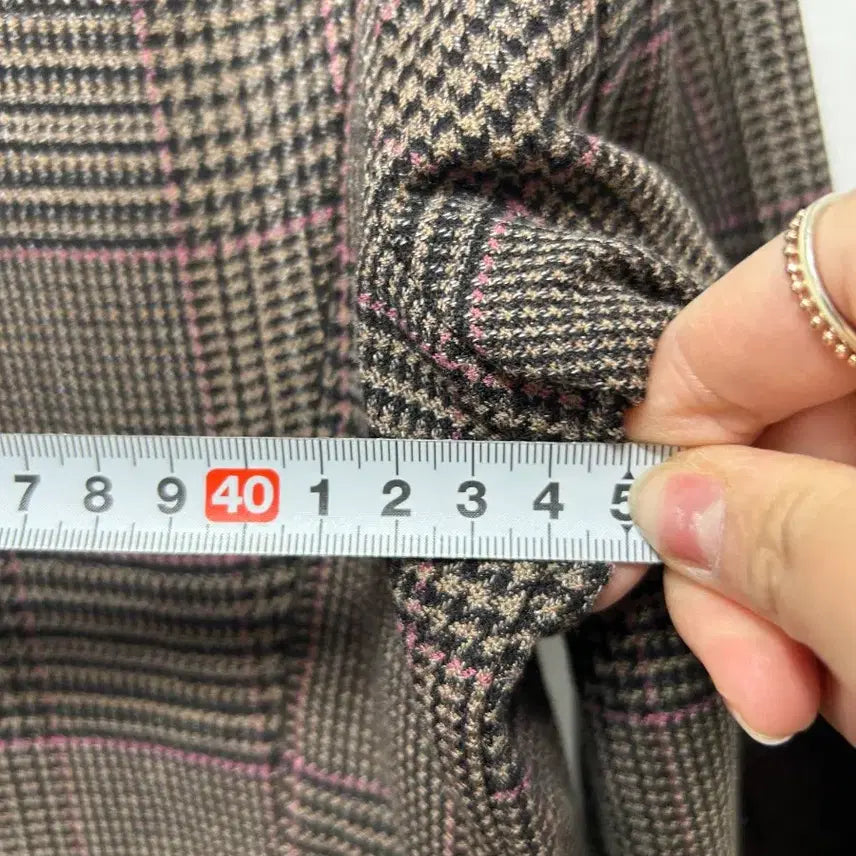 [BUNJANG] Studio Check Long Coat F / studio  체크 롱 코트 새상품 F