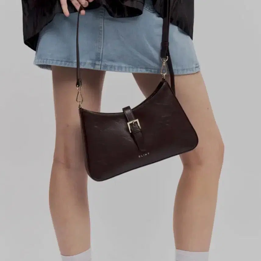 [BUNJANG] ELINT Raina Bag - Dark Brown / [ELINT] 새상품/ 레이나백_ 다크브라운