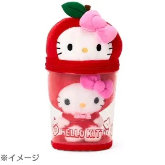 [BUNJANG] Sanrio Apple Kitty Pouch &amp; Mako Bundle Set / 산리오 사과 애플 키티 파우치 마코 일괄