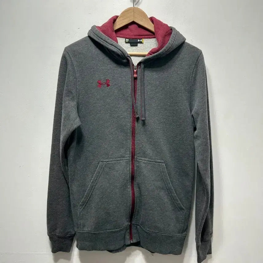 [BUNJANG] Under Armour Fleece Hoodie Gray S / 언더아머 기모 후드집업 그레이 S