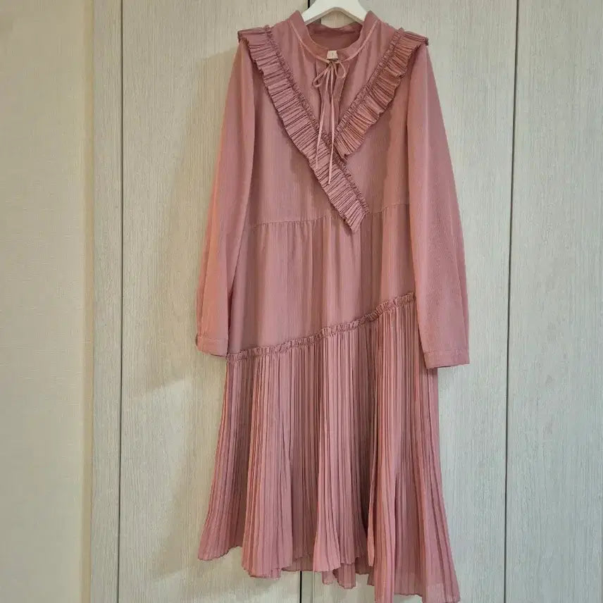 [SOLD OUT] sjsj 플리츠 롱 원피스