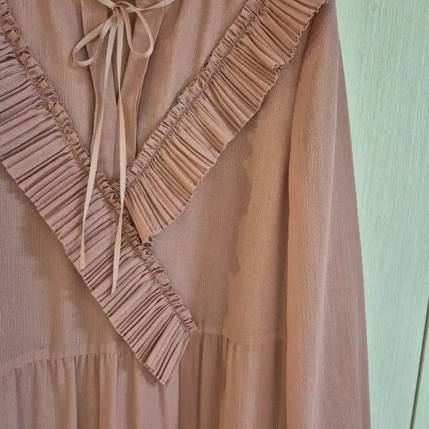 [SOLD OUT] sjsj 플리츠 롱 원피스