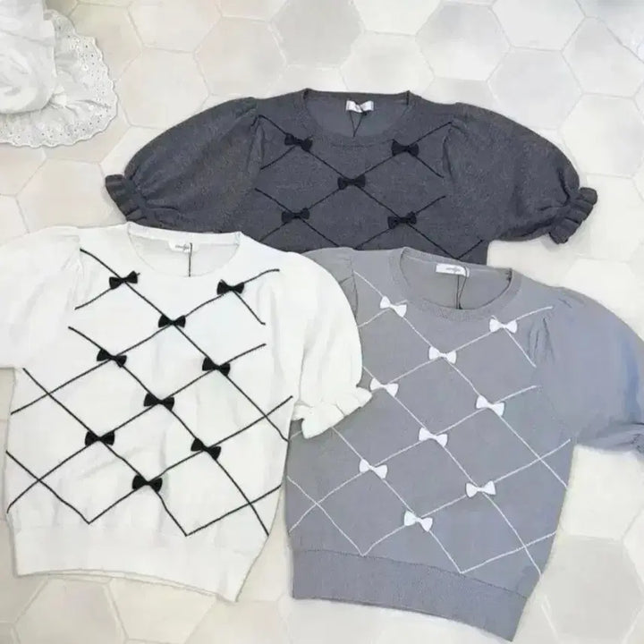 [SOLD OUT] 에블린 다이아 리본니트 / 스나계 지뢰계 양산형