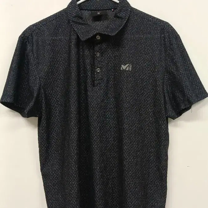 [SOLD OUT] 밀레 블랙 패턴 반팔 폴로티