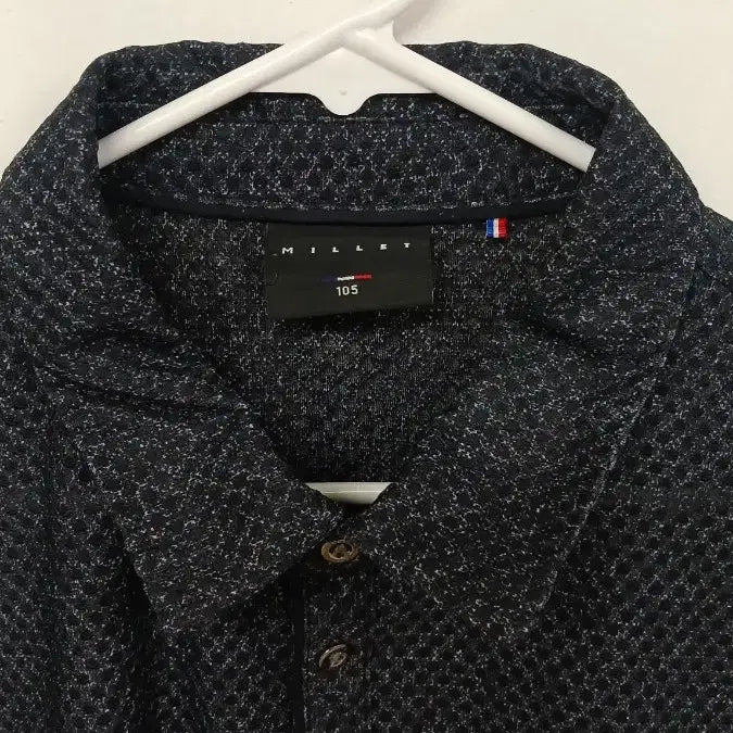 [SOLD OUT] 밀레 블랙 패턴 반팔 폴로티