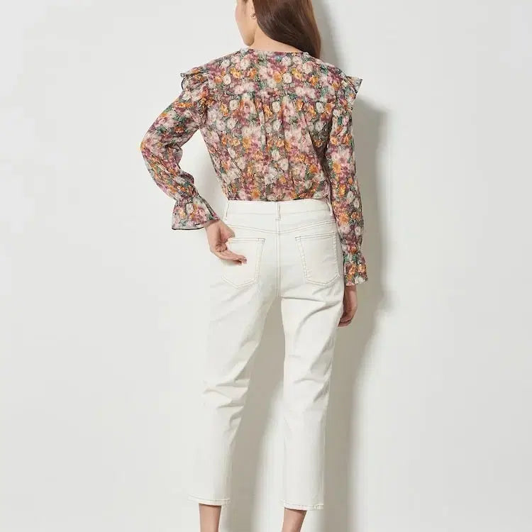 [BUNJANG] 8SECONDS Ivory Stitch Straight Pants / 에잇세컨즈(8SECONDS) 아이보리 스티치 스트레이트 팬츠