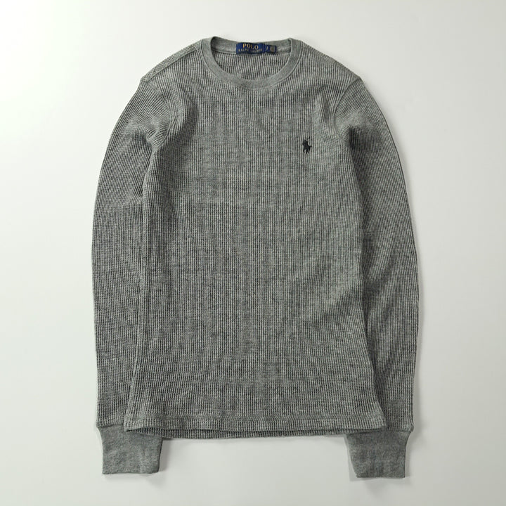 [SOLD OUT] CK243 S 폴로 와플 그레이 티셔츠