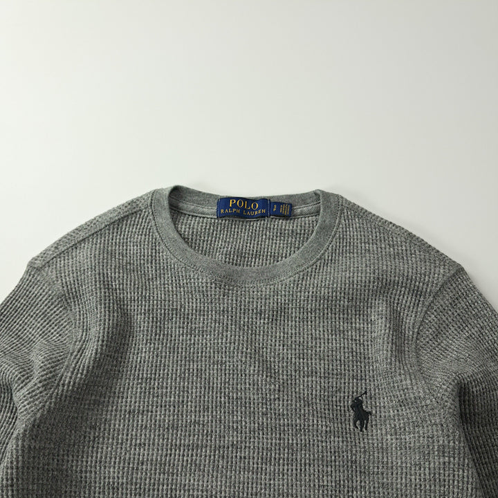 [SOLD OUT] CK243 S 폴로 와플 그레이 티셔츠