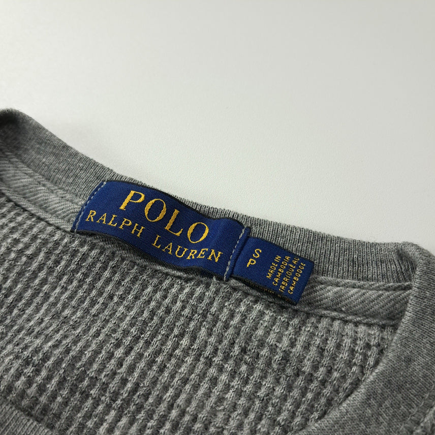 [SOLD OUT] CK243 S 폴로 와플 그레이 티셔츠