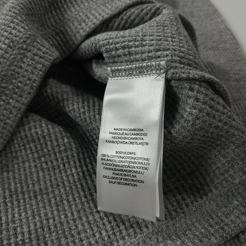 [SOLD OUT] CK243 S 폴로 와플 그레이 티셔츠