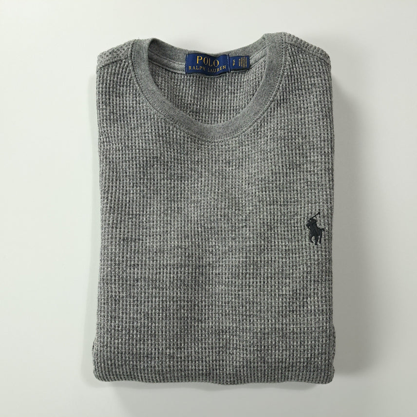 [SOLD OUT] CK243 S 폴로 와플 그레이 티셔츠