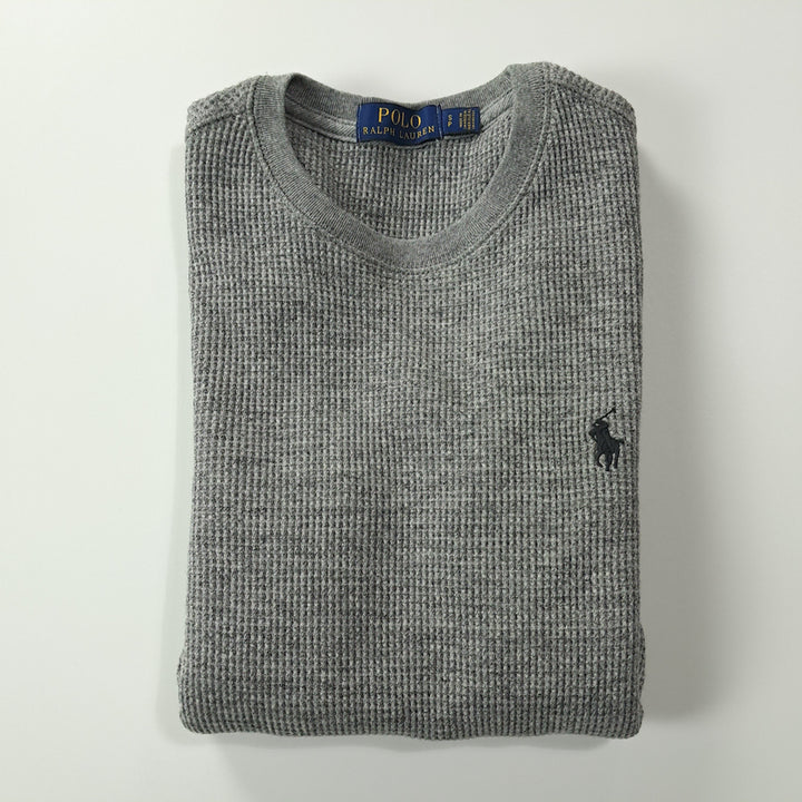 [SOLD OUT] CK243 S 폴로 와플 그레이 티셔츠