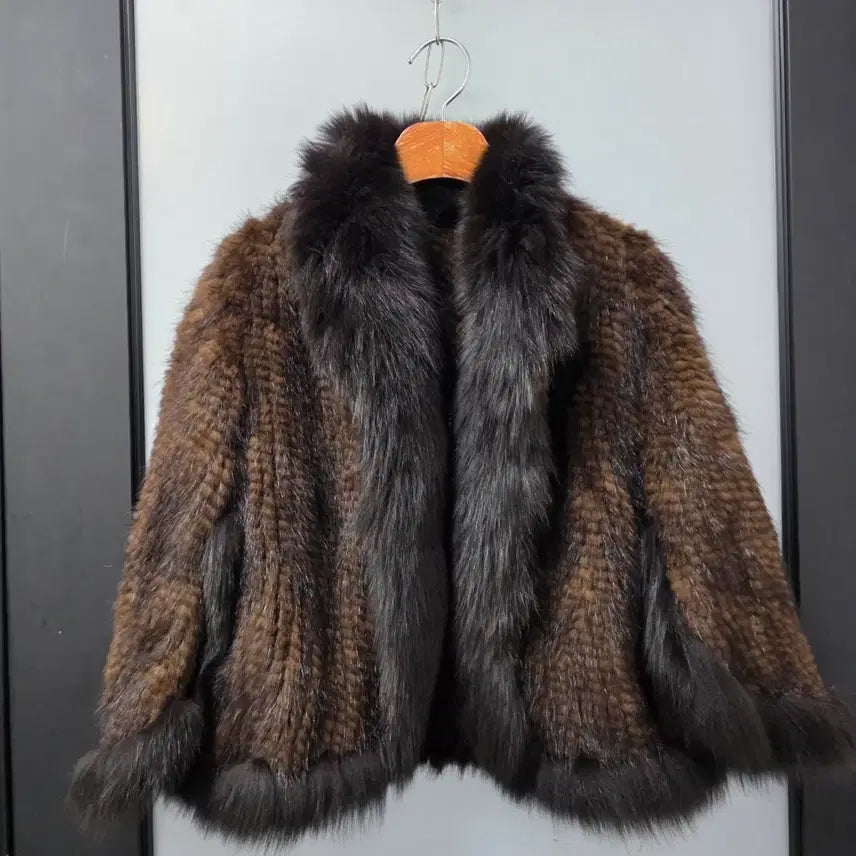[BUNJANG] Fox Trimmed Mink Jacket / 폭스카라 밍크자켓