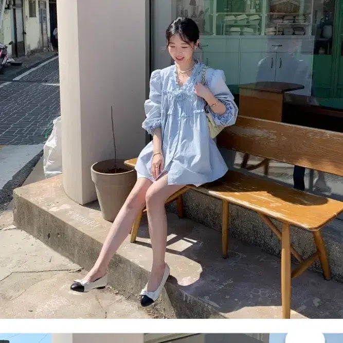 [SOLD OUT] 바이씨니 로즈브로치 블라우스