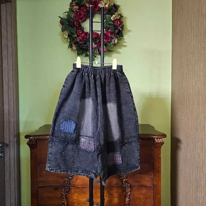[BUNJANG] Zinuci Patchwork Detail Shorts / 지누시 귀여운 반바지