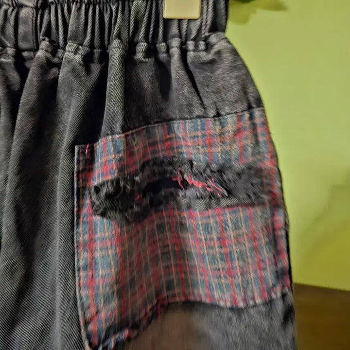 [BUNJANG] Zinuci Patchwork Detail Shorts / 지누시 귀여운 반바지