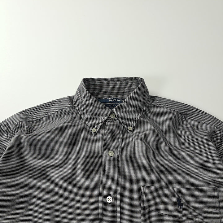 [SOLD OUT] CK249 S 폴로 90s 미국판 마이크로 하운드투스 셔츠 남방